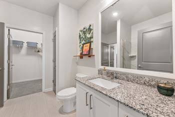 Ceramic tile bathroom flooring